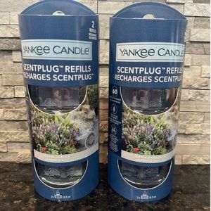 NEW Yankee Candle Water Garden Scentplug Refills Lot of 4 Rare HTF